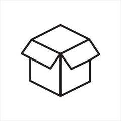 box line icon vector on white background.