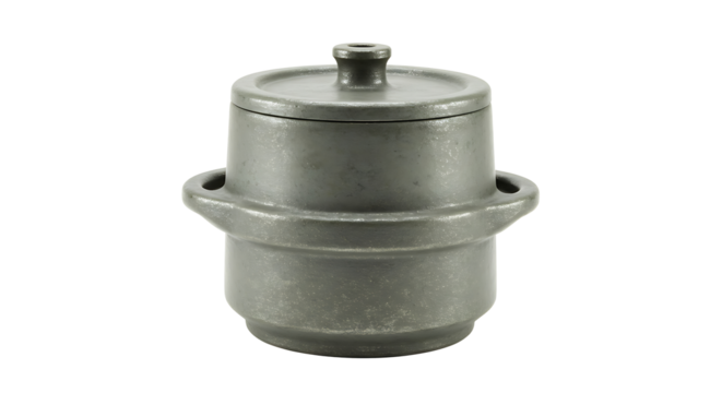 Gray pot cooking pot kitchenware cookware metal pot lid pot with lid kitchen cooking pot metal on transparent background
