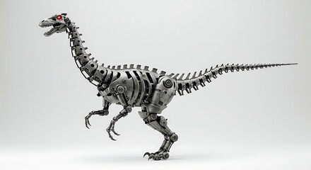 Robotic dinosaur robot dinosaur mechanical dinosaur robot animal dinosaur model robot art dinosaur on transparent background