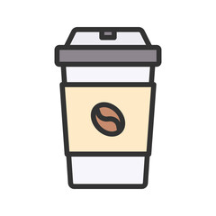 Coffee Cup I icon vector image. Suitable for mobile apps, web apps and print media.