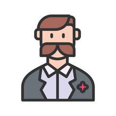 Elegant Man icon vector image. Suitable for mobile apps, web apps and print media.