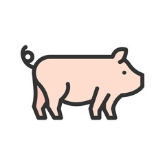 Farm Animal icon vector image. Suitable for mobile apps, web apps and print media.