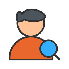Find Male Profile icon vector image. Suitable for mobile apps, web apps and print media.