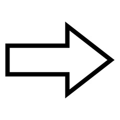 Arrow black icon. Arrow shape element icon. Target arrow vector illustration. Black arrow pointing right. Cursor. Modern simple arrow. 