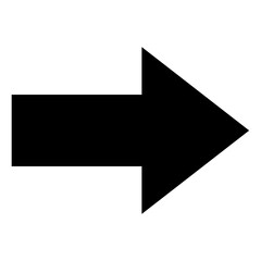 Arrow black icon. Arrow shape element icon. Target arrow vector illustration. Black arrow pointing right. Cursor. Modern simple arrow. 