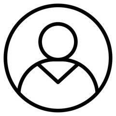 User icon in vector illustration