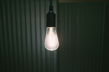 温かい光を放つエジソン電球