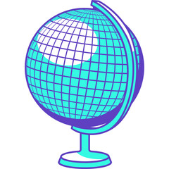 School Globe Illustration