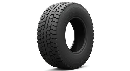 Black tire tread pattern rubber vehicle automotive wheel transportation safety equipment product on transparent background