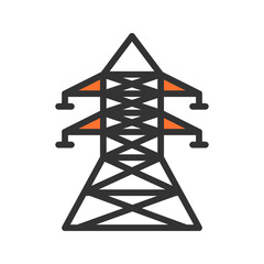 Power Line icon vector image. Suitable for mobile apps, web apps and print media.
