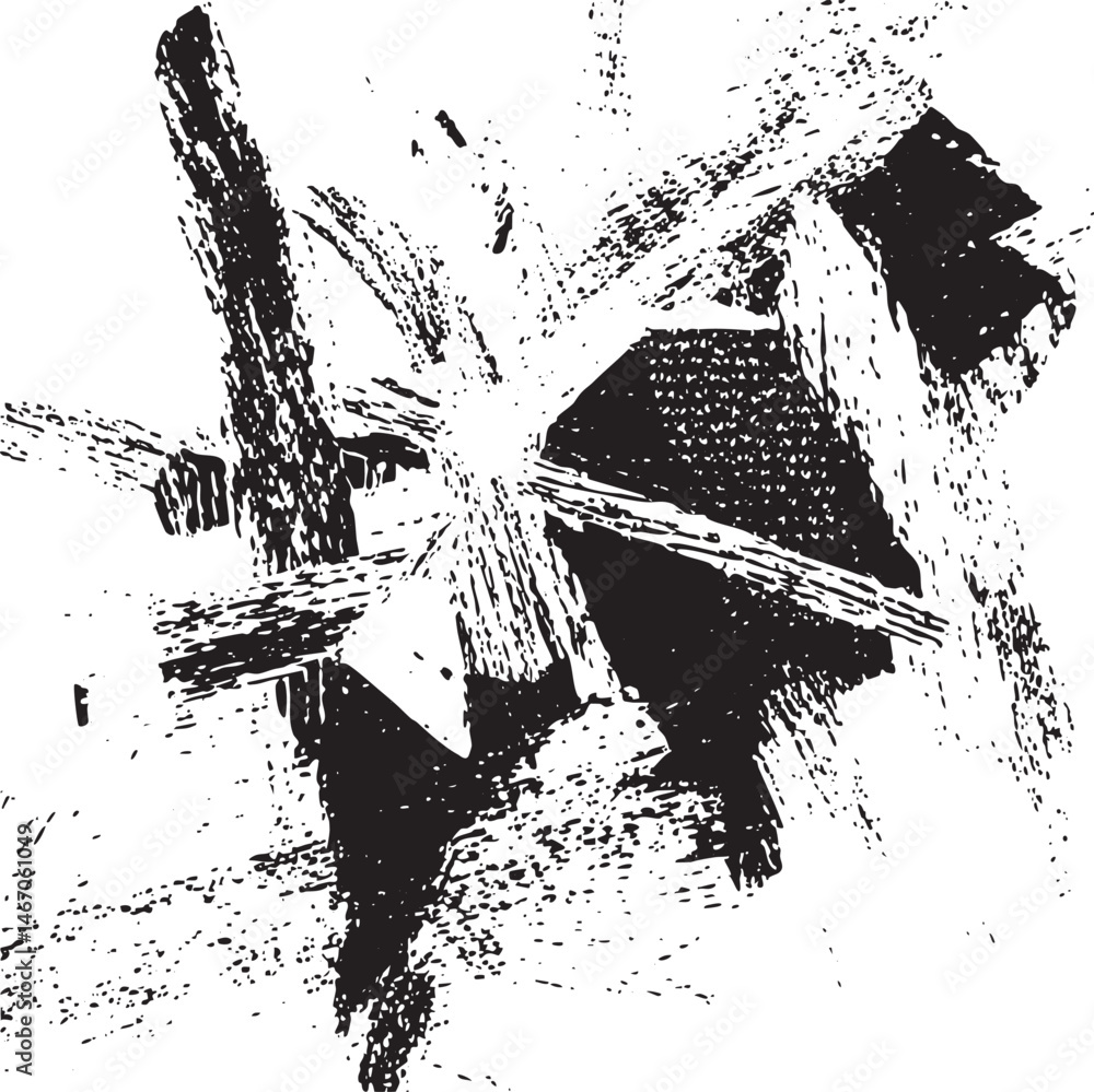 Poster a textured abstract of wooden beams with intersecting lines.