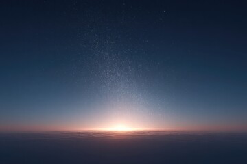 Obraz premium 3d illustration highlighting single astronomical object in vast starry expanse offering serene celestial view