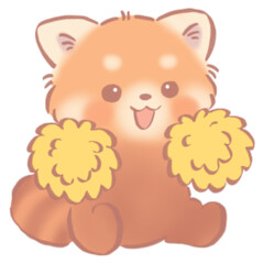 Cheerful Red Panda