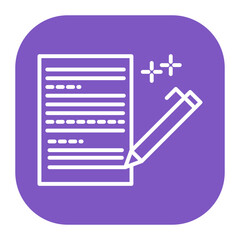 Fototapeta premium Freelance Writing Icon