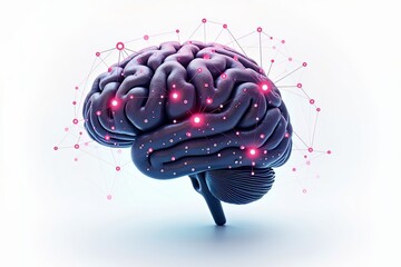 Human Brain Neural Network Connections Concept