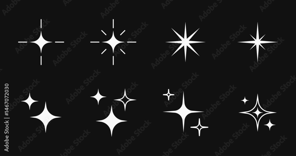 Poster y2k star and blinks shapes, futuristic abstract symbols with dots and line frames. vector design fut