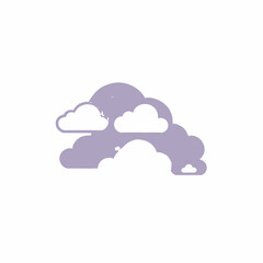 Obraz premium Colorful Clouds Illustration For Children's Book, Marketing