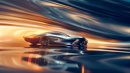 Obraz premium fast moving car