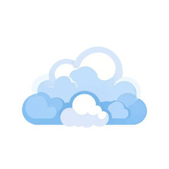 Obraz premium Stylized Blue Cloud Illustration For Website Or Marketing Design