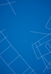 Architectural Blueprint with Simple Lines