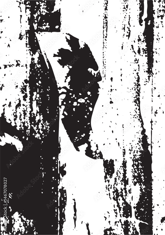 Aufkleber a weathered portrait of a person with an intense gaze partially obscured by textured lines.
