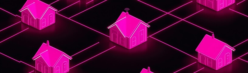 Pink houses network, digital grid