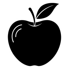 vector illustration of a red apple