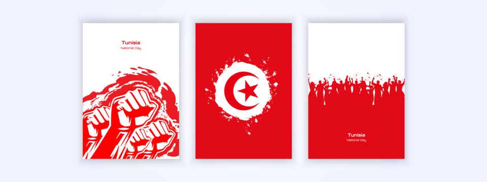 Celebrating Tunisia's National Day with unity, pride, and patriotic energy in bold red and white.