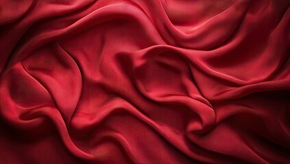 Fototapeta premium A vibrant close-up of thick. textured red paint swirling artistically across a canvas. showcasing the rich depth and movement of color. ideal for art and design inspiration