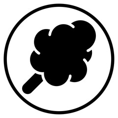 cotton candy glyph icon