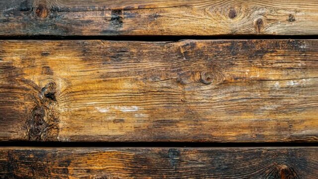 Weathered horizontal dark brown wood planks texture