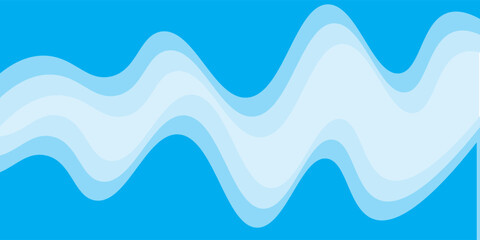 Sea waves layered vector background illustration . EPS 10