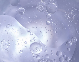 Abstract Purple water bubbles background