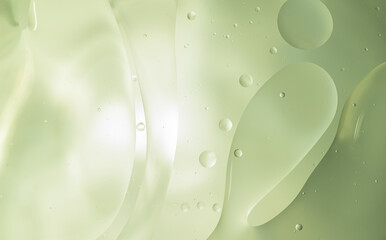 Abstract Green water bubbles background