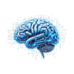 Digital brain, AI, artificial intelligence, neural network, technology concept