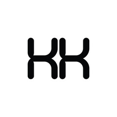 KK monogram logo design letter text name symbol monochrome logotype alphabet character simple logo
