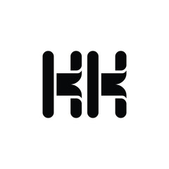 KK monogram logo design letter text name symbol monochrome logotype alphabet character simple logo