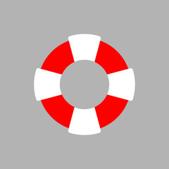 lifebuoy vector icon illustration isolated on white background