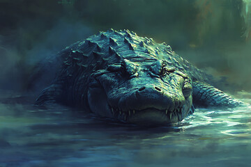  Massive Crocodile Lurking Murky