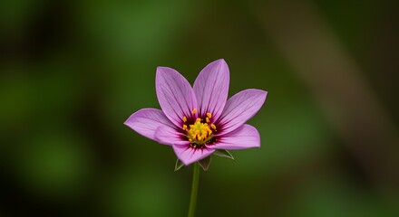 Ultra-Detailed Macro Shot of a Wildflower Blooming in Nature