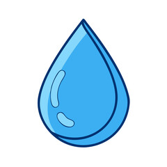Water drop illustration vector design for graphic design and creative projects resource stock image