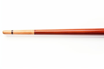 Fototapeta premium Elegant handcrafted wooden walking stick dual toned light dark wood perfect for support and style