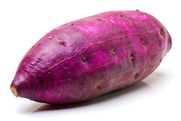 purple sweet potato image isolated on white