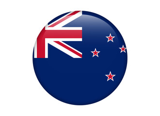 New Zealand Flag icon. Round flag of new zealand icon design, vector illustration	
