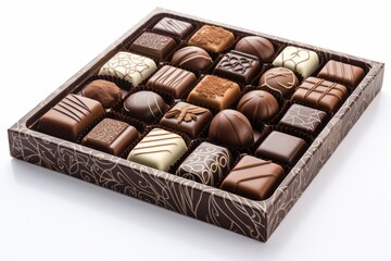 Exquisite assortment of gourmet chocolates a delightful treat in an elegant box perfect gift