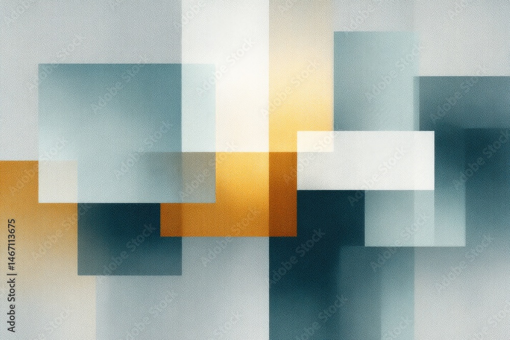 Poster abstract pattern of intersecting lines and geometric shapes muted colors and light background featur