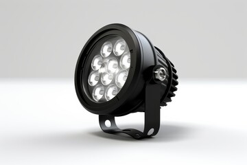 Naklejka premium Powerful LED Outdoor Spotlight robust design 12 LEDs for bright illumination perfect for landscape