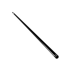 billiards cue  a sleek  polished billiards cue 