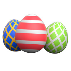 Easter Egg 3D icon on transparent background