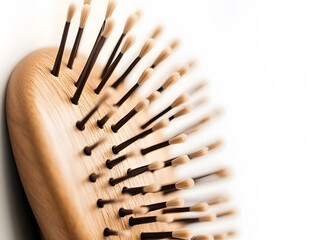 Eco-Friendly Wooden Brush for Natural Hair Care: A Modern and Minimalistic Essential for Personal Beauty Routine